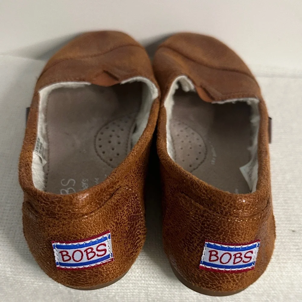 BOBS Brown Slip-On Shoes with faux fur lining
